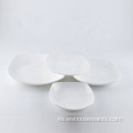 LOGO RESTAURADO Custom Restaurante Plain White Round de porcelana